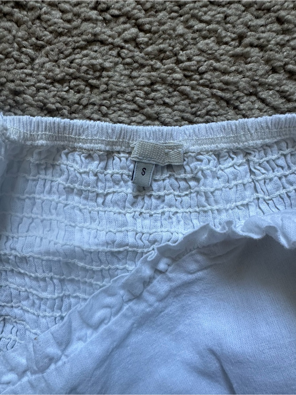 Italian Brandy Melville White Linen Tank with Lace Trim - Picture 5 of 5